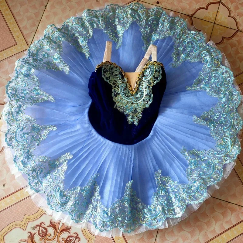 Tutú de Ballet Profesional para Niñas, Niños y Adultos, Tutú Tipo Pancake, Disfraz de Ballet Giselle Paquita, Vestido de Fiesta para Bailarinas