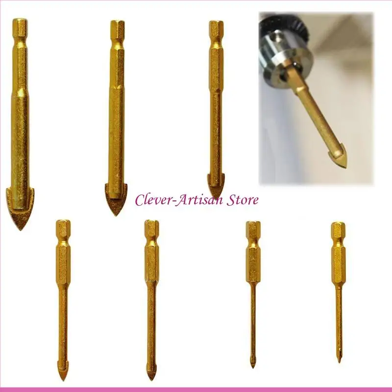E06B Geramic Gen Glass khoan bit 1/4 Shank cho giá đỡ bit Chucks