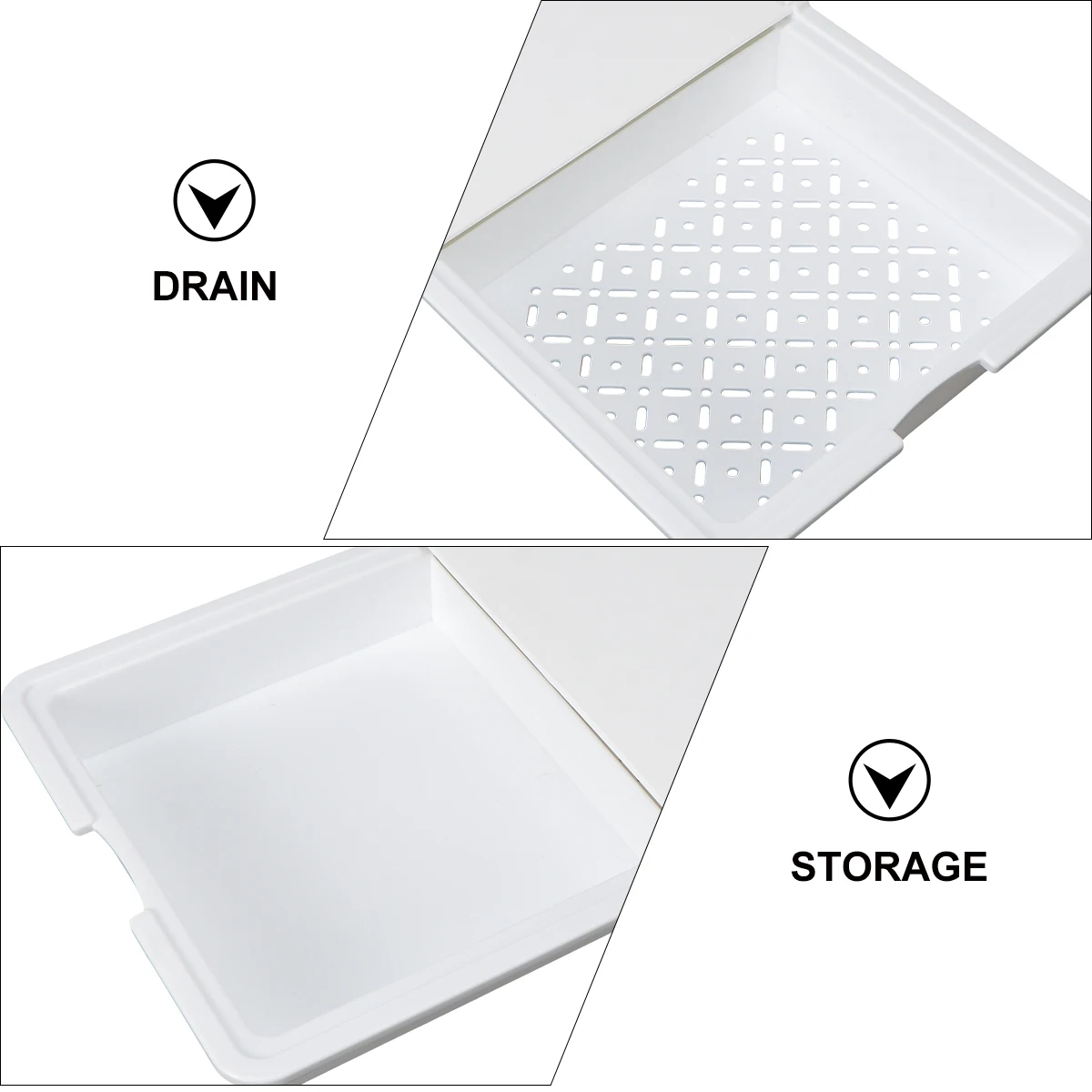 1pc Multifunctional Vegetable Cutting Chopping Board Drain Basket Vegetable Fruit Cutting Board Kitchen Use