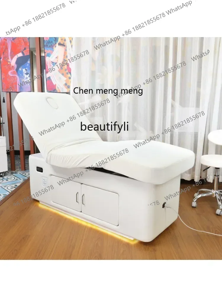 New arrive Electric Lifting Latex Facial Bed Beauty Salon Special Intelligent Heating Constant Temperature Whole Body Thai Massa