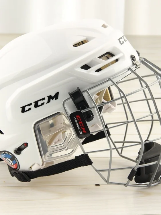 Casco de Hoey sobre Hielo para Adultos y Niños, Protección para Cetencia, Marca CCM, Modelo 0, para Deportes de Hielo