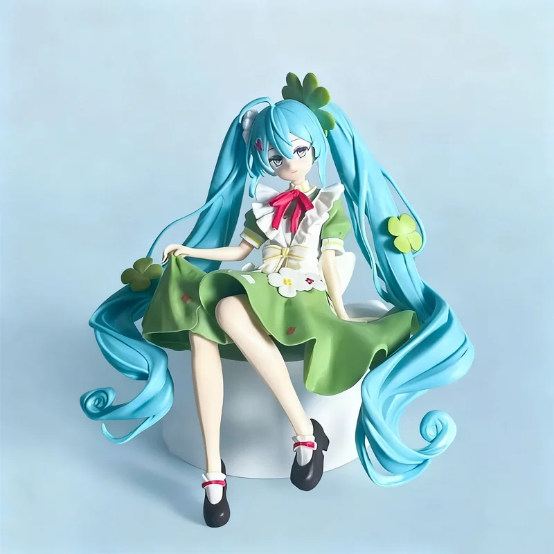 アニメ Gk 四つ葉のクローバーの花妖精初音美少女アニメフィギュアモデル装飾品コンピュータケース装飾トレンディなおもちゃギフト