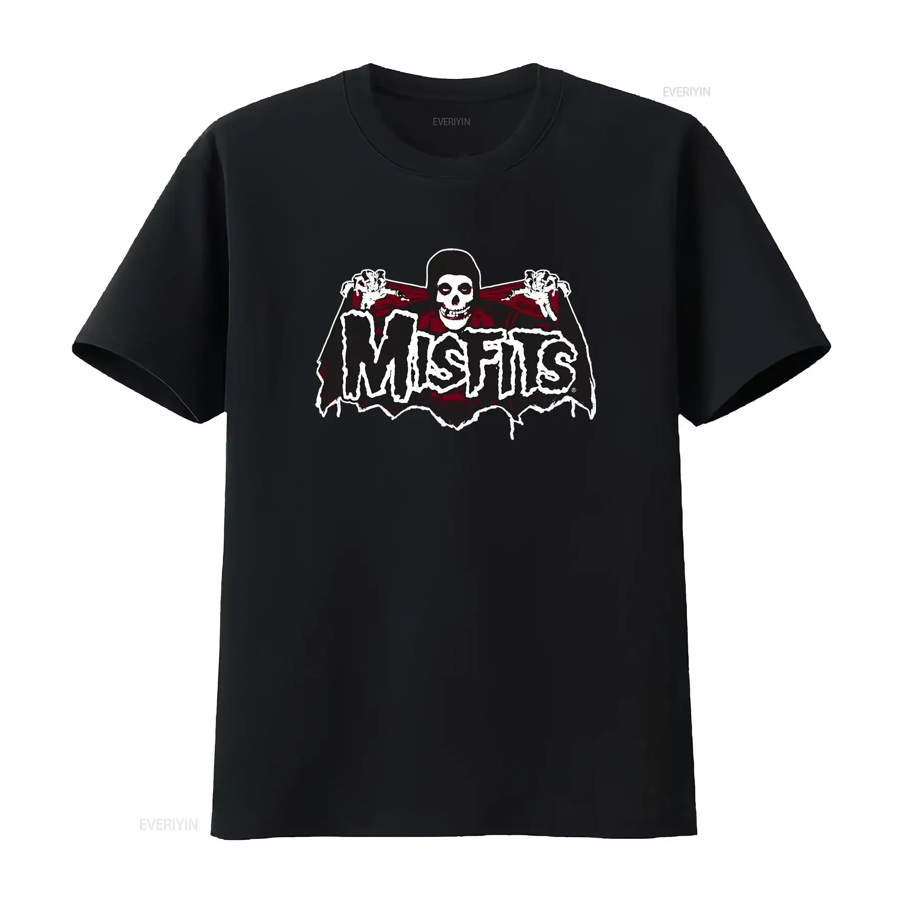

misfits batfiend red tee t shirt vintage vintage Washed graphic Slightly designer clothes Stylish homme Stretched Soft Casual
