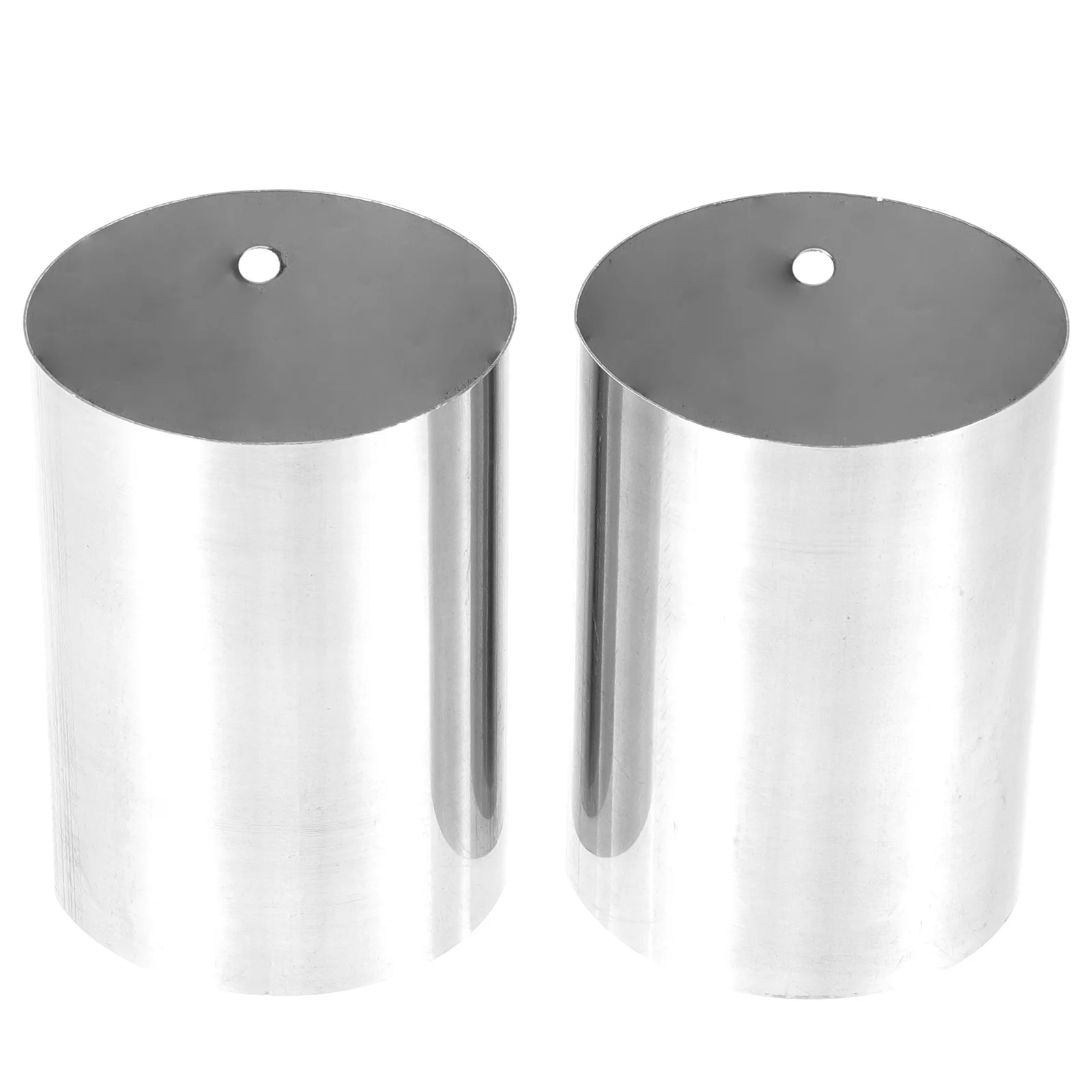 

2pcs Pvc Handrail End Cap Stainless Steel Round Connector For Stair Railing Fitting Tubing Deck Extension Accessory