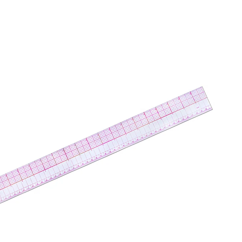 Sewing Ruler 60cm Length Straigth Ruler Clothing Sample Garment Cutting Pattern Yardstick Drawing Sewing Tools