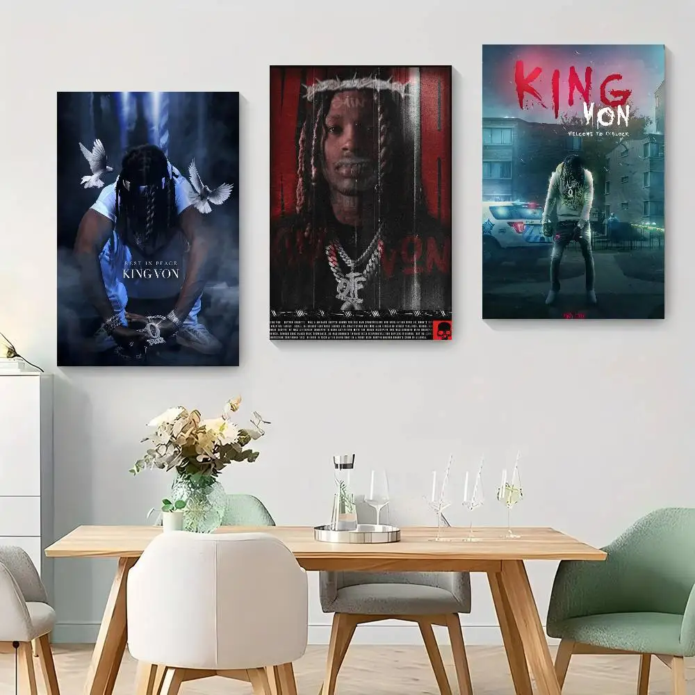 Rapper K-King Cool V-Von  Classic Vintage Posters Whitepaper Prints Posters Artwork Kawaii Room Decor