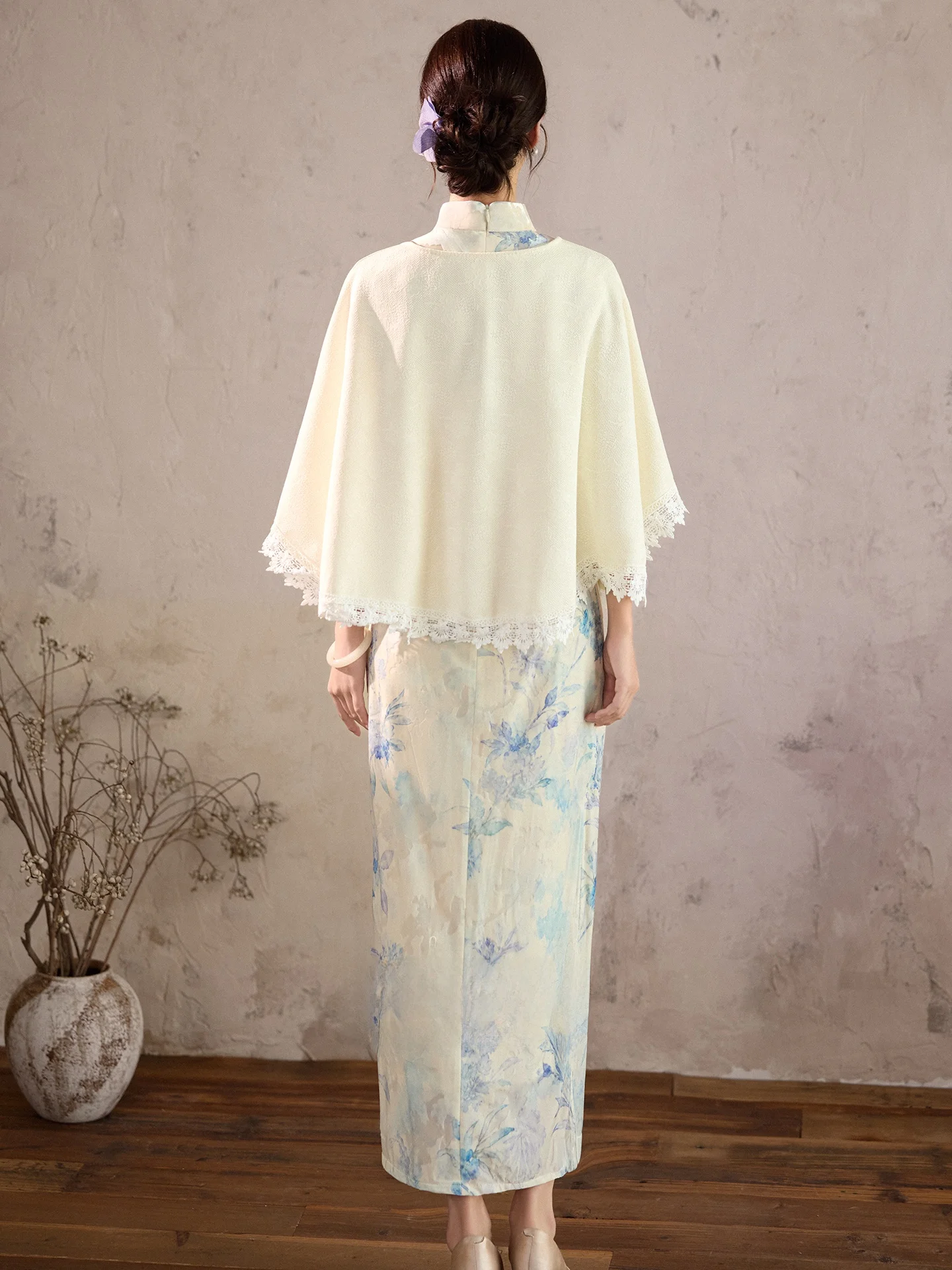 White Knitted Cardigan Shawl Coat Cowl Neck Outerwear Young Versatile Autumn New Arrival Chinese Style for Ladies Students Teens