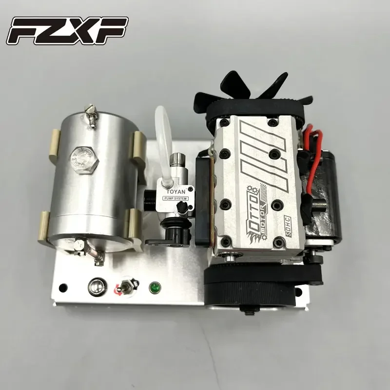 TOYAN FS L200AC Inline Twin Cylinder Engine Model Four Stroke Air Cooled Nitro Engine DIY Model Toy OTTO MOTOR Version