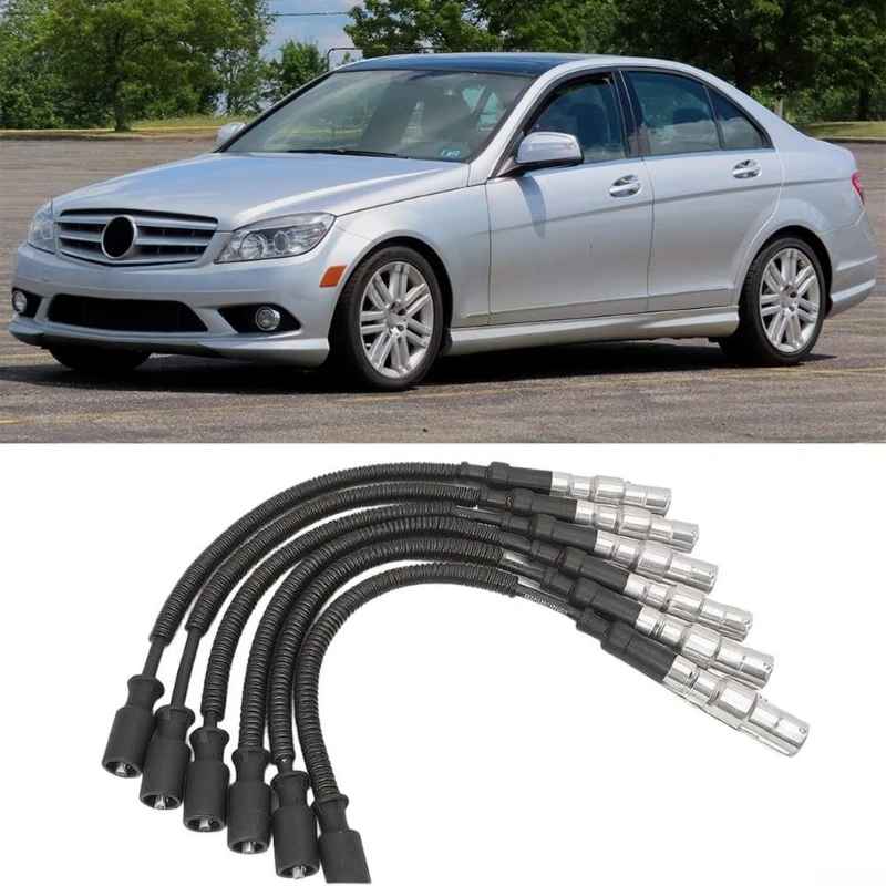 A2721500318 Ignitions Wire Set for M272 Applications, 6-Piece with Molded End for W204, W212, C219, A207, C207, H9EE
