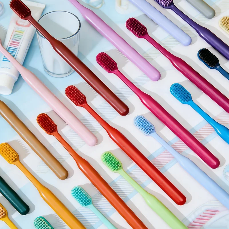 

15-Pack Dopamine Individually Packaged Toothbrushes, Colorful Soft Bristles, High-End Wide-Head Rainbow Couple Toothbrushes, High Aesthetic Value, Teeth Cleaning, Home Use, Individually Packaged, Home Adult Toothbrushes, Travel Essentials, Convenient Toot