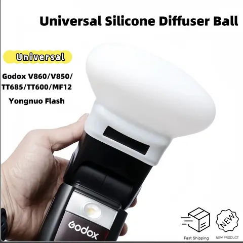 For Godox V860 V850 TT685 TT600 MF12 Yongnuo Universal Silicone Softbox Diffuser Ball for Flash