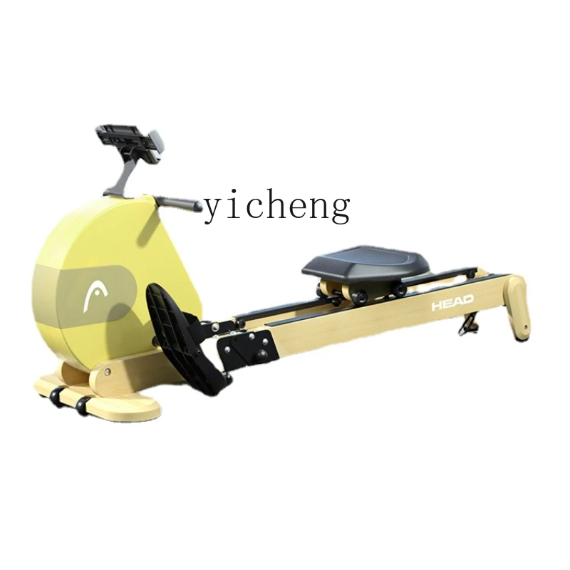 Xl Magnetic Resistance Rowing Machine Foldable Aerobic Fitness Exercise Sliding Exercise Equipment Double Track