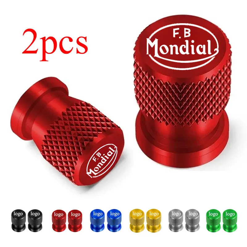 2 uds accesorios de motocicleta válvula de neumático puerto de aire tapas de cubierta de vástago para FB Mondial pista plana HPS 125 300 Hipster Imola SMT SMX 125