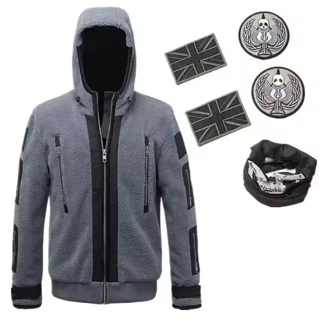 

Ghost Mask Hoodie Coat Outfit For Men Women Call Of Duty 6 Cosplay Costume Jacket Tf141 Team Uniform Ghost Combat Suit Clothes