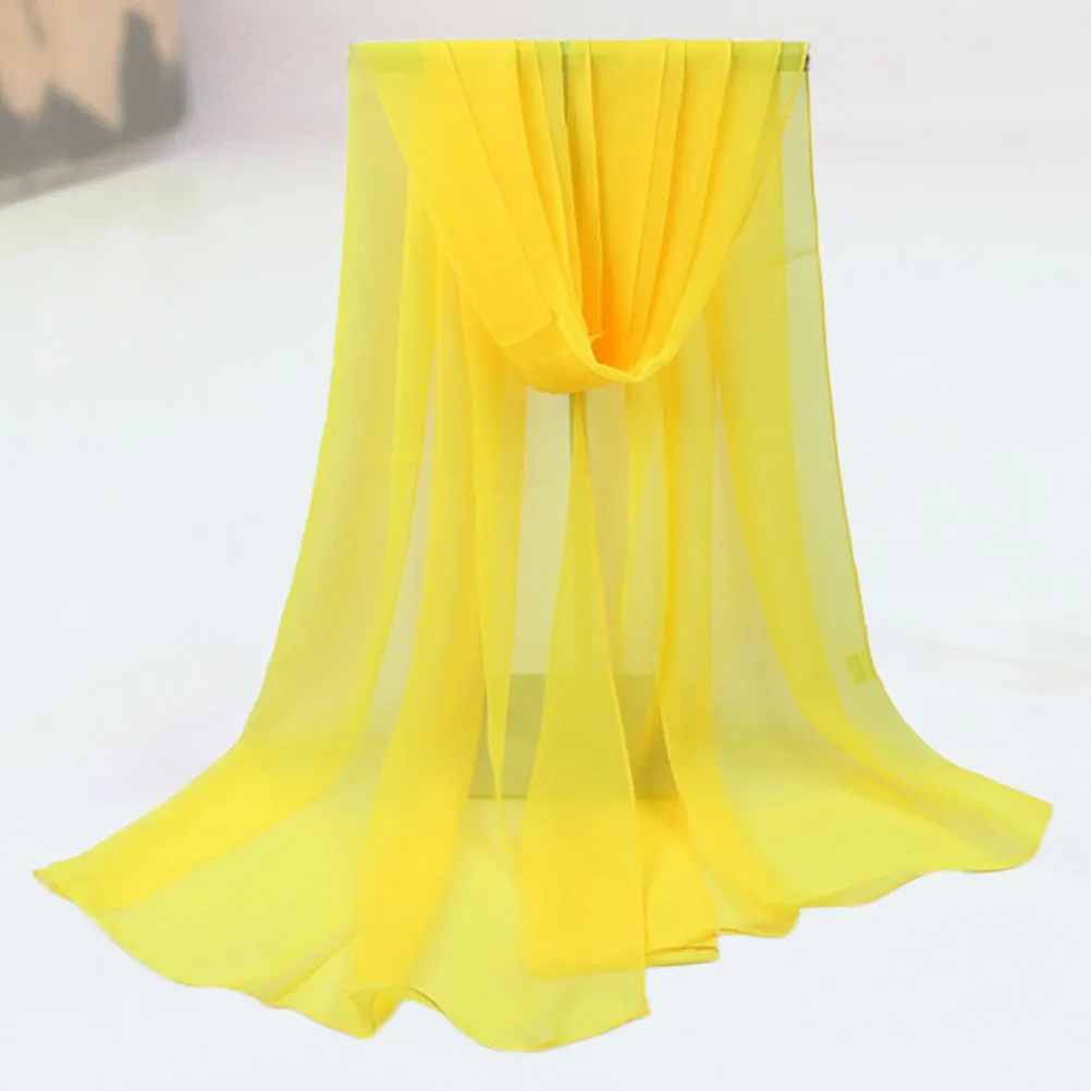 Sciarpa Mantelle protettive solari per donna Protezione Sciarpe eleganti calde Scialle giallo Avvolge Summer Miss