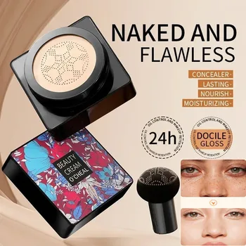 Magie Foundation Pilz Kopf Air Kissen CC Creme Wasserdicht Erhellen Foundation Creme Frauen Basis Make-Up Gesicht Koreanische Kosmetik