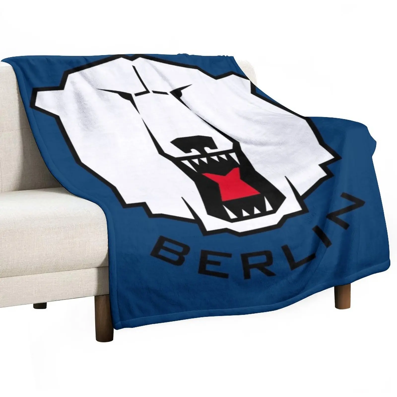 

Eisbren Berlin Hockey Throw Blanket For Sofa Thin Retro Blankets Luxury Throw Blanket