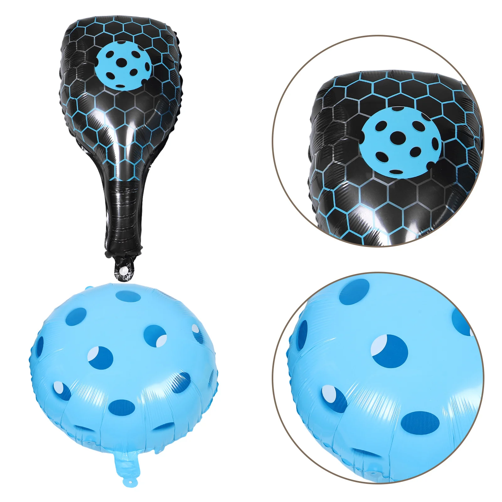 

1Set Inflatable Pickleball Paddle Balloons Aluminum Foil Cartoon Party Decorations for Sports Birthday Outdoor Themed Events