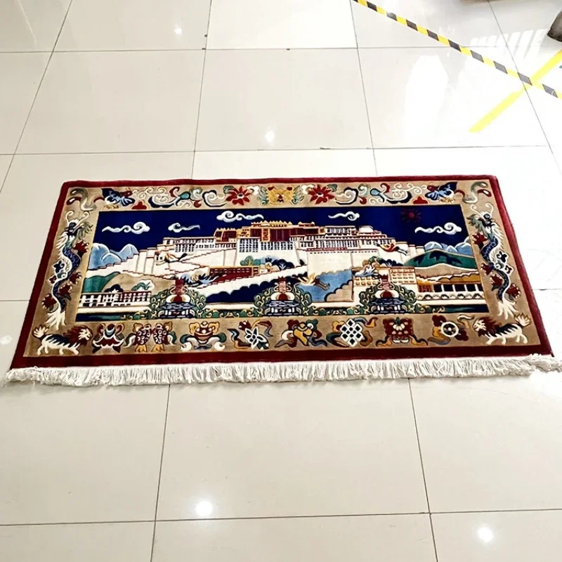 New Zealand imported pure wool Tibetan Lhasa Potala Palace living room bedroom study wall hanging background wall tapestry