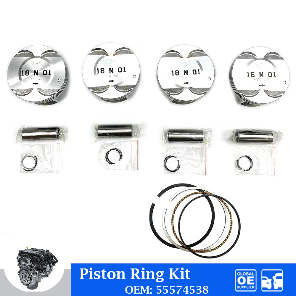 

Комплект зажимов для поршневых колец двигателя в сборе для Chevrolet Cruze 1.8 2HO Epica Sonic Opel Astra, автозапчасти, автомобильные аксессуары 55574538