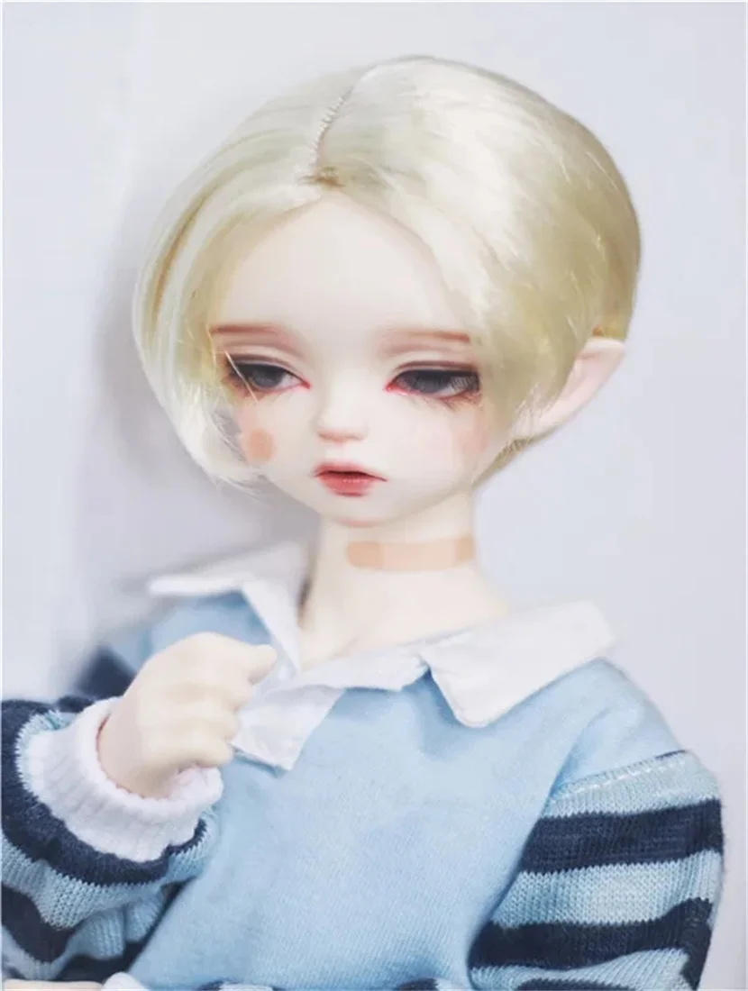 

BJD doll hair simulation for 1/3 1/4 1/6 of tertiary side parting love beans rose short hair easy to be versatile with multiple