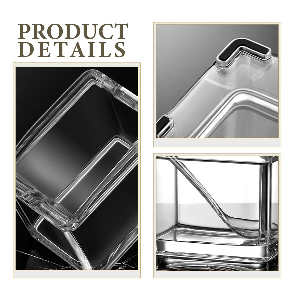 

1 Set Of Condiment Jar Acrylic Seasoning Box Compact Spice Container For Salt Pepper Sugar Tea Coffee Spices Storage Kitchen