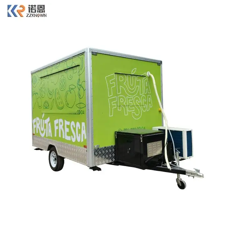 

2023 American Popular Street Outdoor Fast Food Carts Crepe salad beverage Snack mobile trailer with kitchen cooking equipment