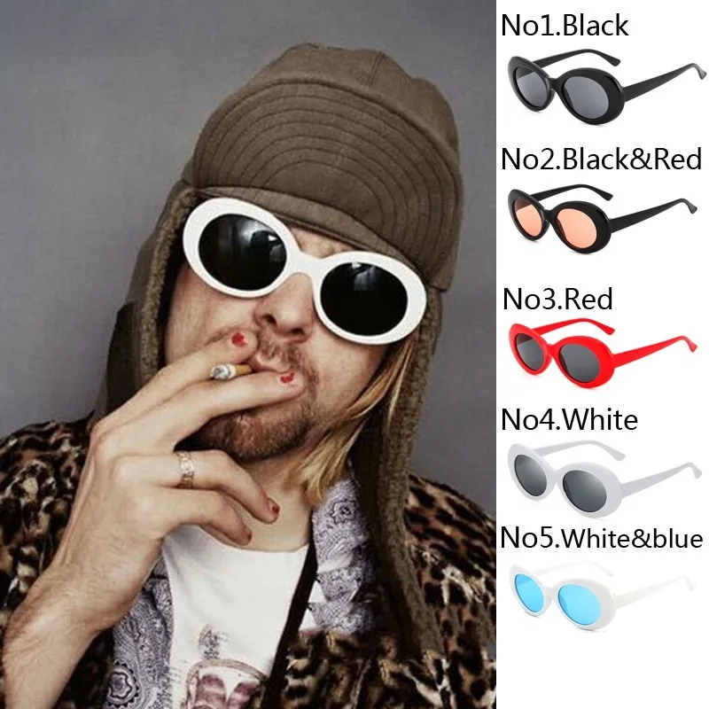 Óculos de Sol NIRVANA Kurt Cobain para Mulheres e Homens Moda Feminina