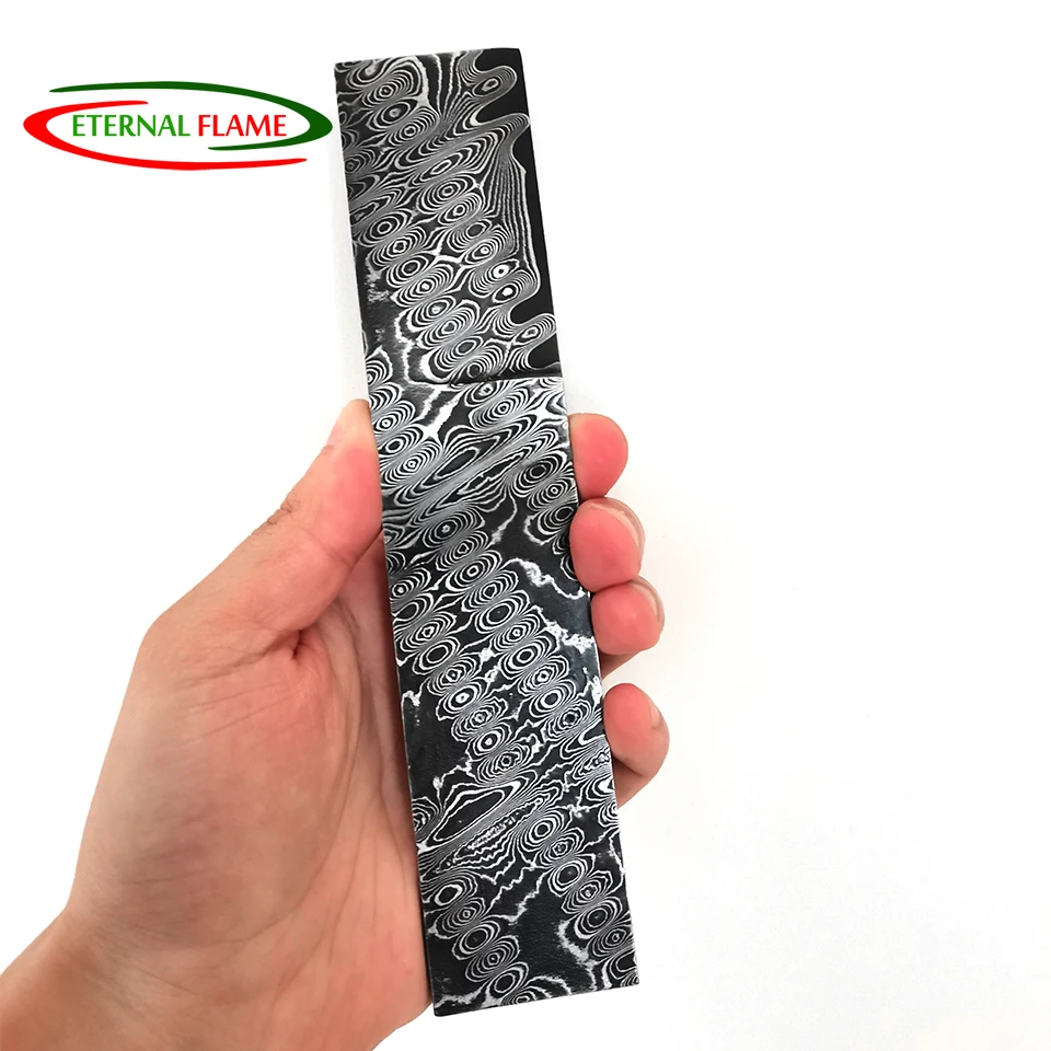 Nóż ze stali nierdzewnej damasceńskiej diy stalowy materiał do produkcji noży ostrze stalowe nowy wzór kęsów damasceńskich HRC61