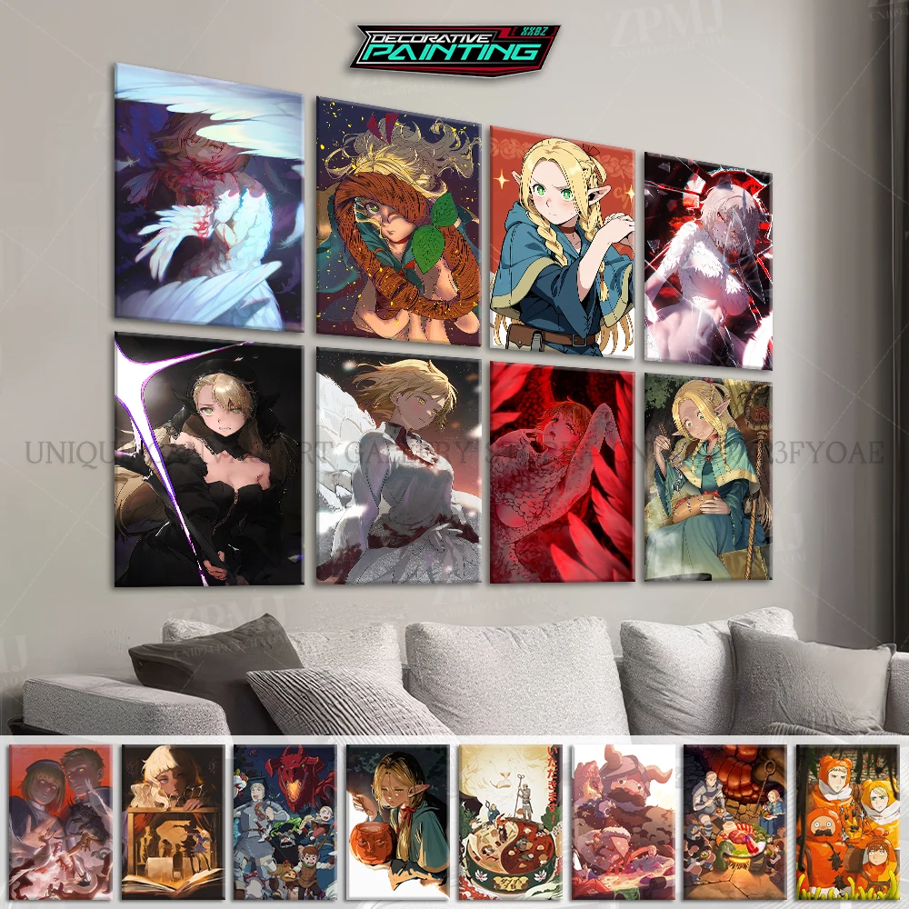 Adventure Anime Character Wall Art Canvas Print Posters Delicious in Dungeon Interior Painting Picture Home Decor Living Room
