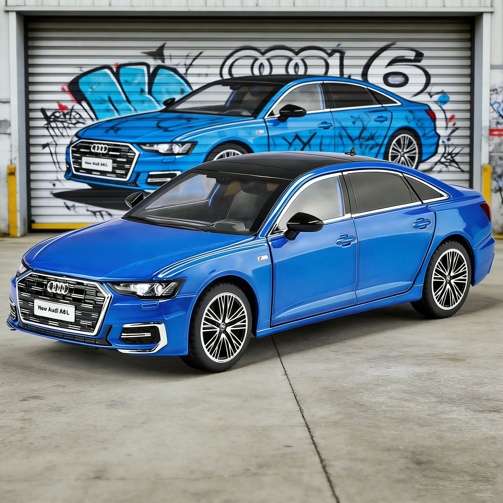 

Модель автомобиля Audi A6L, масштаб 1:24, большая имитационная модель из сплава, подарок, коллекционная вещь, украшение, игрушка для мальчика