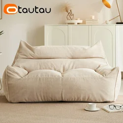 OTAUTAU Soft Waffle 1-2 Seat Bean Bag Kanapa Zestaw bez wypełniacza Beanbag Fotel Lazy Sofa Łóżko Leżak Ottoman Stołek SF182