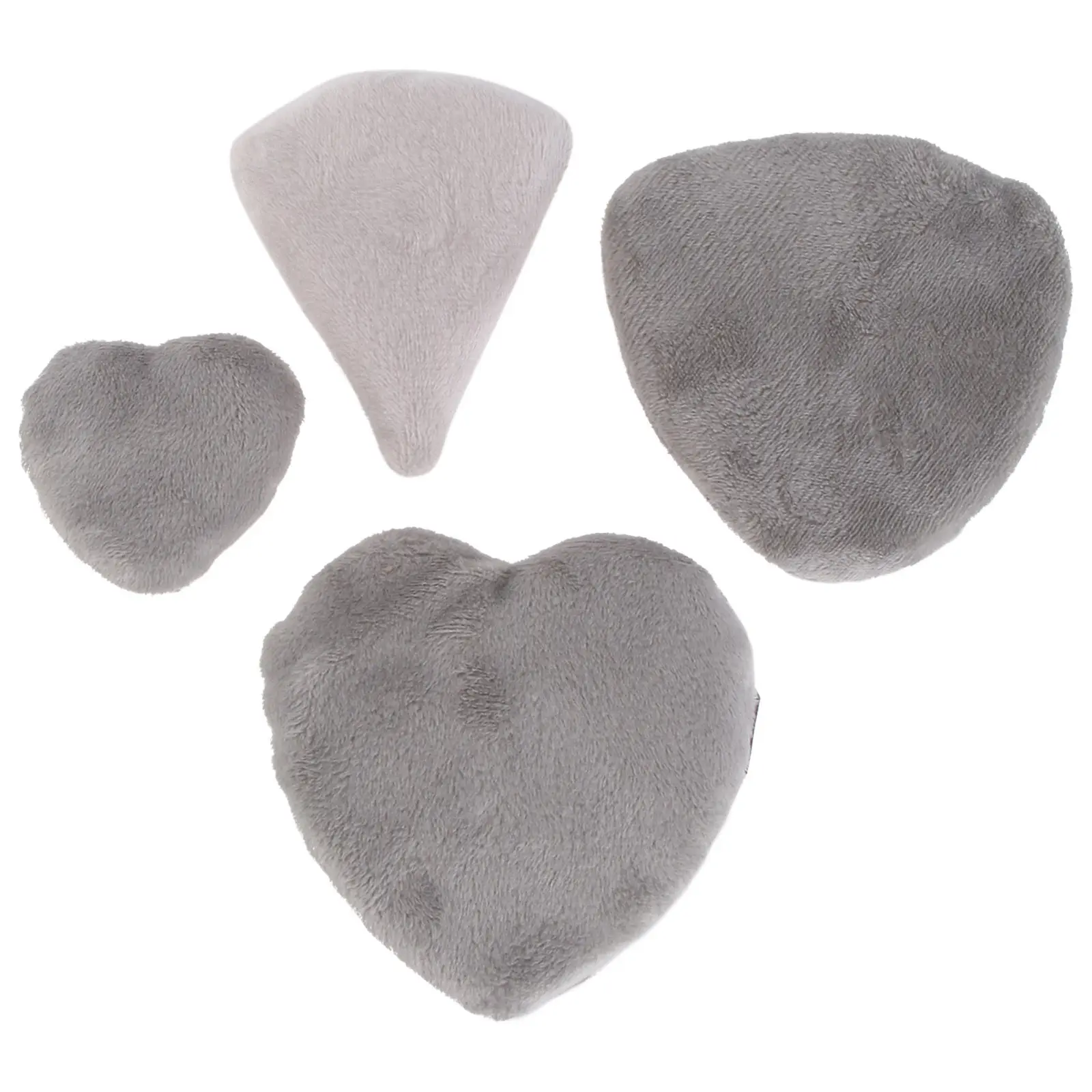

4Pcs Heart Shaped Powder Puff High Density Soft Skin Friendly Makeup Applicator for Foundation Concealer Blusher Highlighter