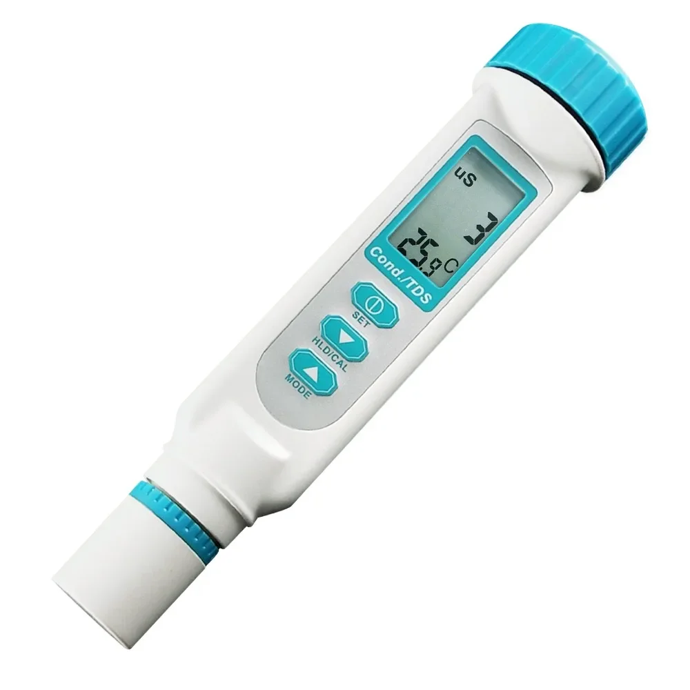 Handheld High Accuracy Portable 3-in-1 Digital Pen-type Water Quality Conductivity TDS Meter, ppm ppt uS mS C/F