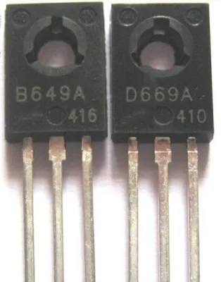 20pcs/lot 2SB649A 2SD669A TO-126 (10 pcs B649A + 10 pcs D669A) TO126 In Stock