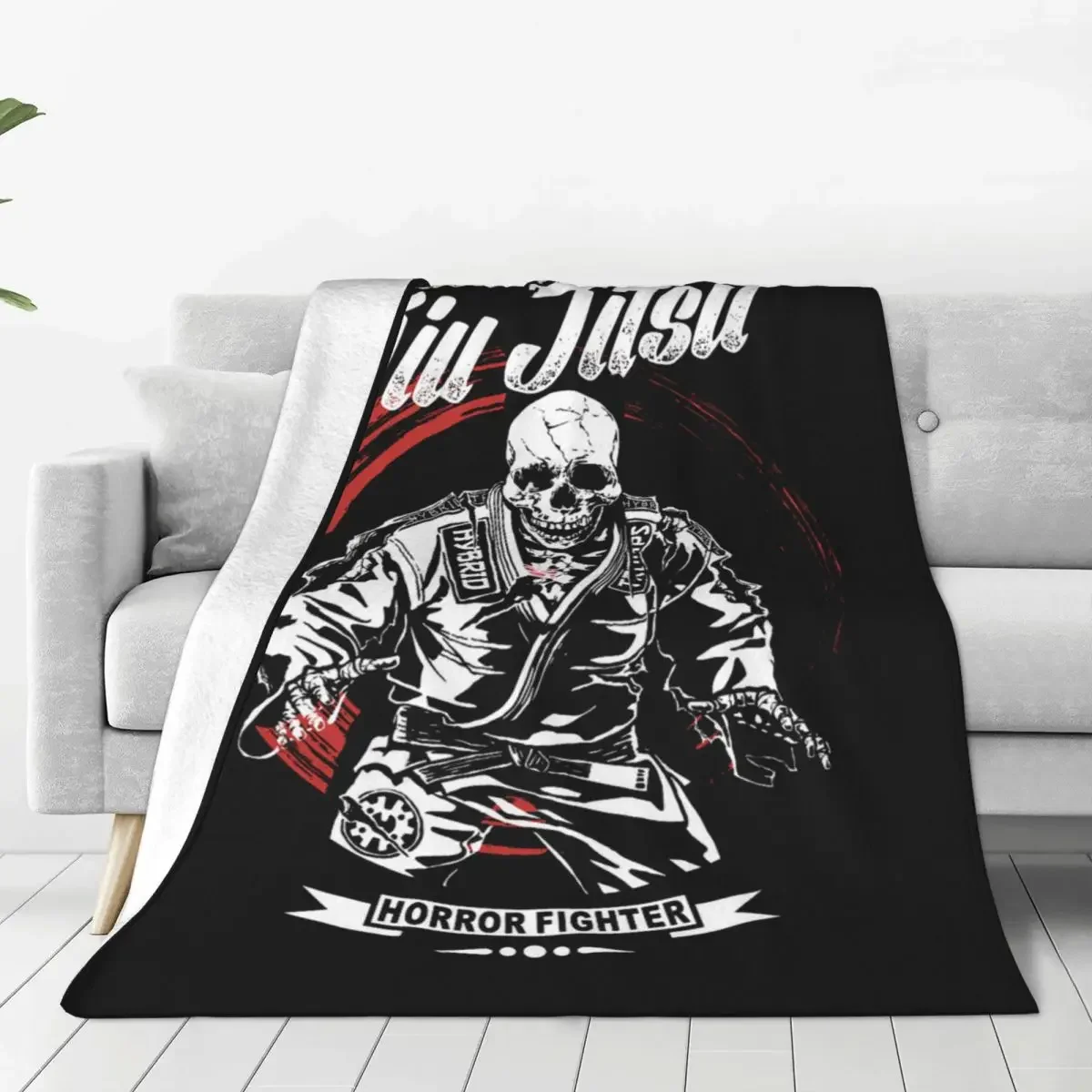 Brazilian Jiu Jitsu Gracie Team Blanket Martial Arts Bjj Grappling Rio Throw Blanket Summer Air Conditioning Soft Warm Bedsprea