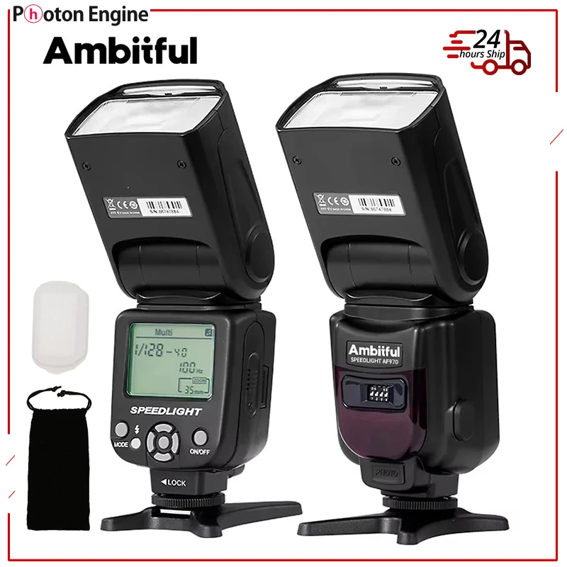 Ambitful af970 ، ضوء فلاش ، speedlite ، عالمي ، لفوجي ، أولمبوس ، نيكون ، كانون ، 650d ، 550d ، 450d ، 60d ، 7d ، 5d