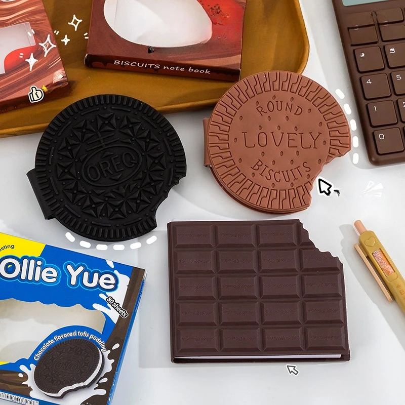 Mini Cuaderno con Forma de Chocolate, Libreta de Bolsillo Portátil, Papelería Creativa, Regalo para Estudiantes y Premios