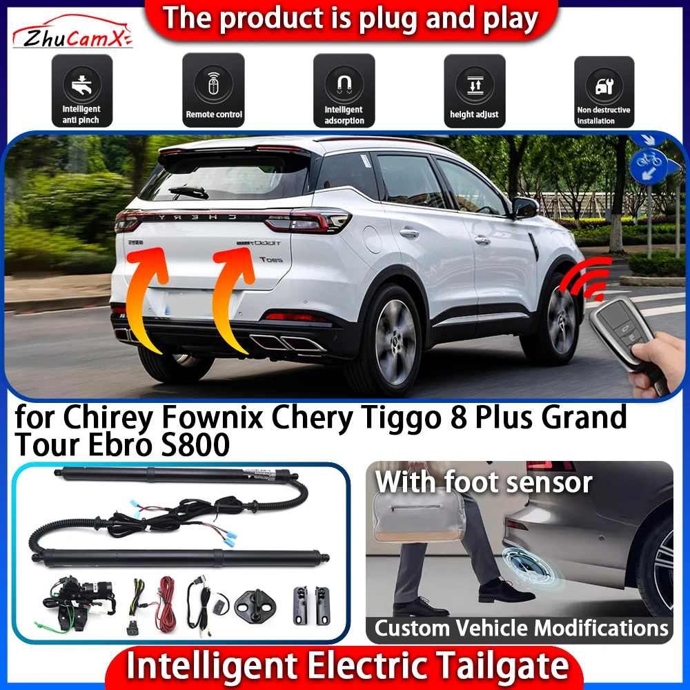 

Smart Powered Tailgate System for Chirey Fownix Chery Tiggo 8 Plus Grand Tour Ebro S800 Automatic Intelligent Lift Control Kit