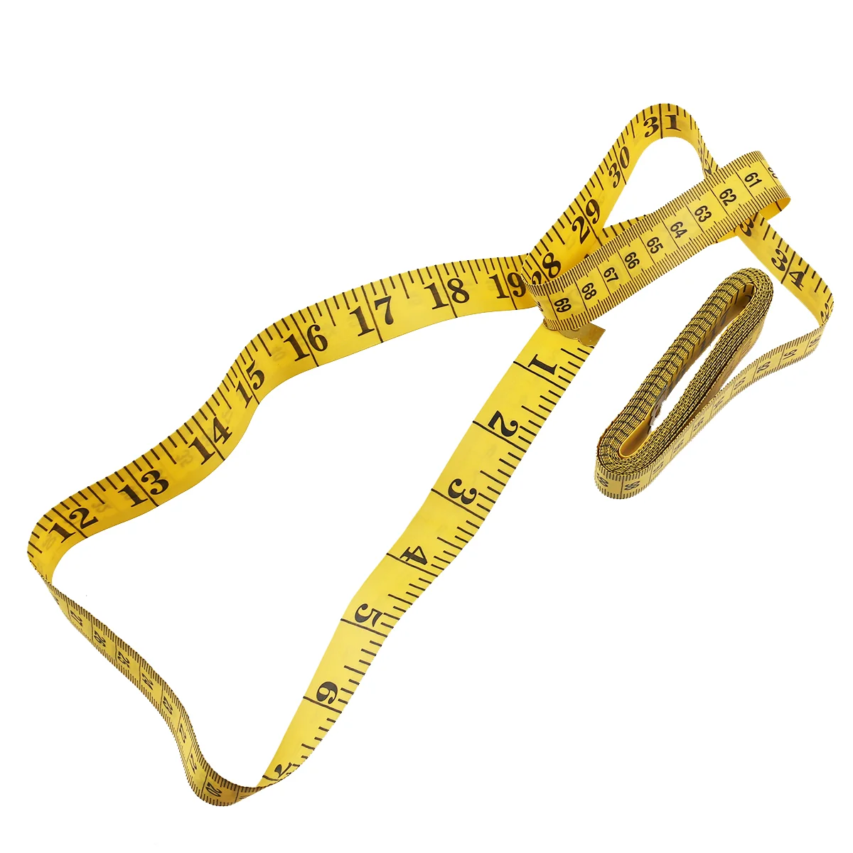 /120-inch Double-scale Measuring Tape Tailor Dressmaker Flexible Ruler (Yellow) 120 inch measuring tape