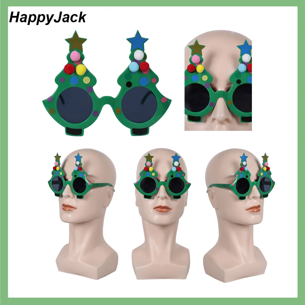 

Adult Men Women Christmas Tree Glasses Clown Cosplay Eyewear Movie Terrifier Halloween Carnival Costume Accessories Prop