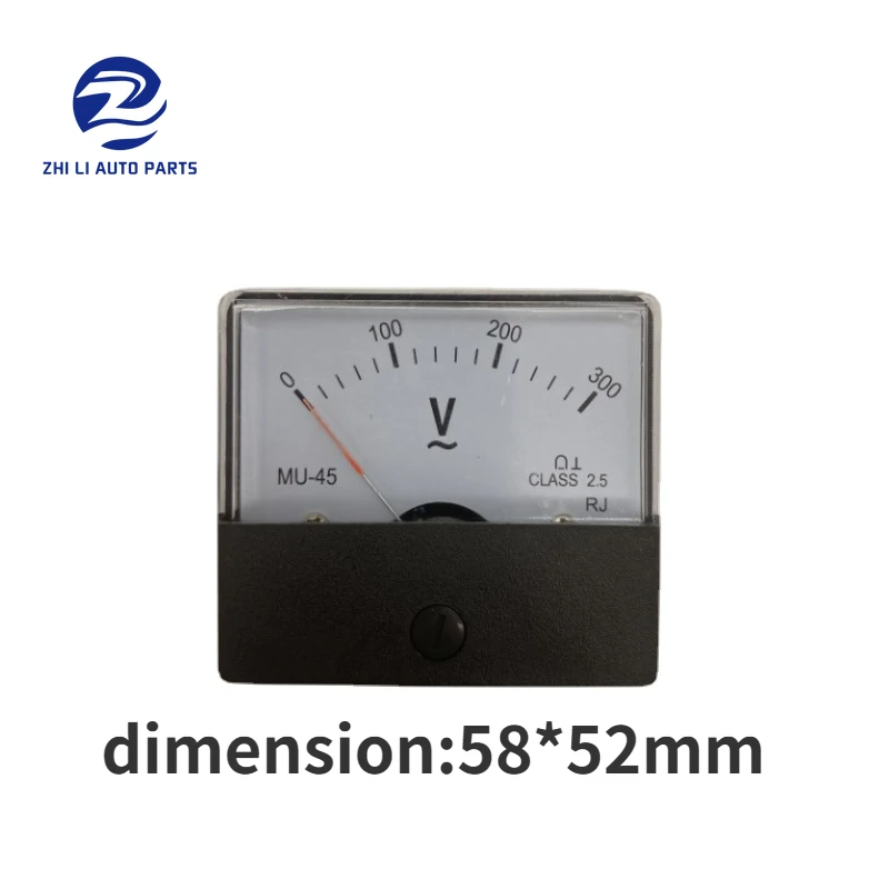 Single Phase Generator Voltmeter for 2KW 5KW Gasoline Generator Square Voltage Meter 0-300V