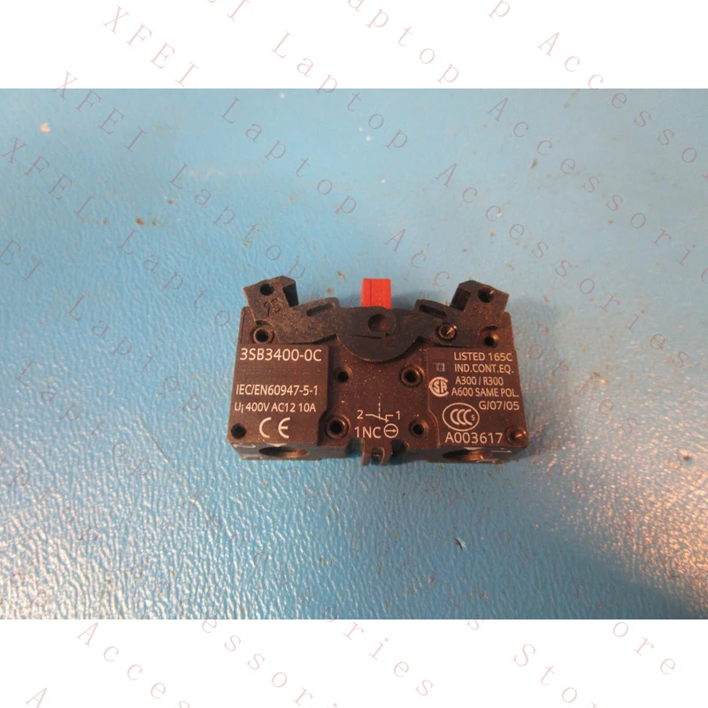 D  for Siemens 3SB3400-0C, Contact Block Contact Element, 400V AC12 10A, Red