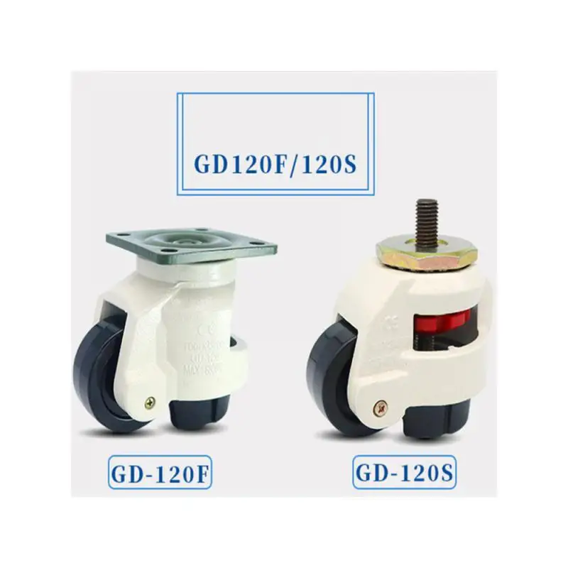 

1 Pcs Fuma Wheel Gd-120f/gd-120s Universal Adjustable Caster Equipment Support Foot Aluminum Profile