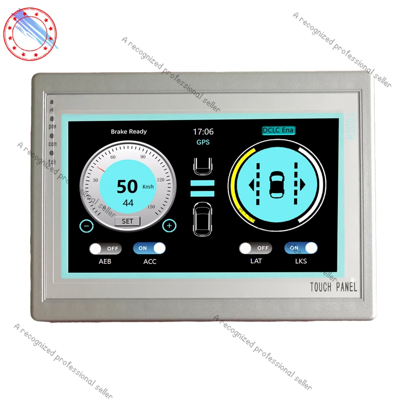 

7-дюймовый 10-дюймовый сенсорный экран CAN-шины, человеко-машинный интерфейс, поддержка связи CAN-шины J1939, автомобильный дисплей
