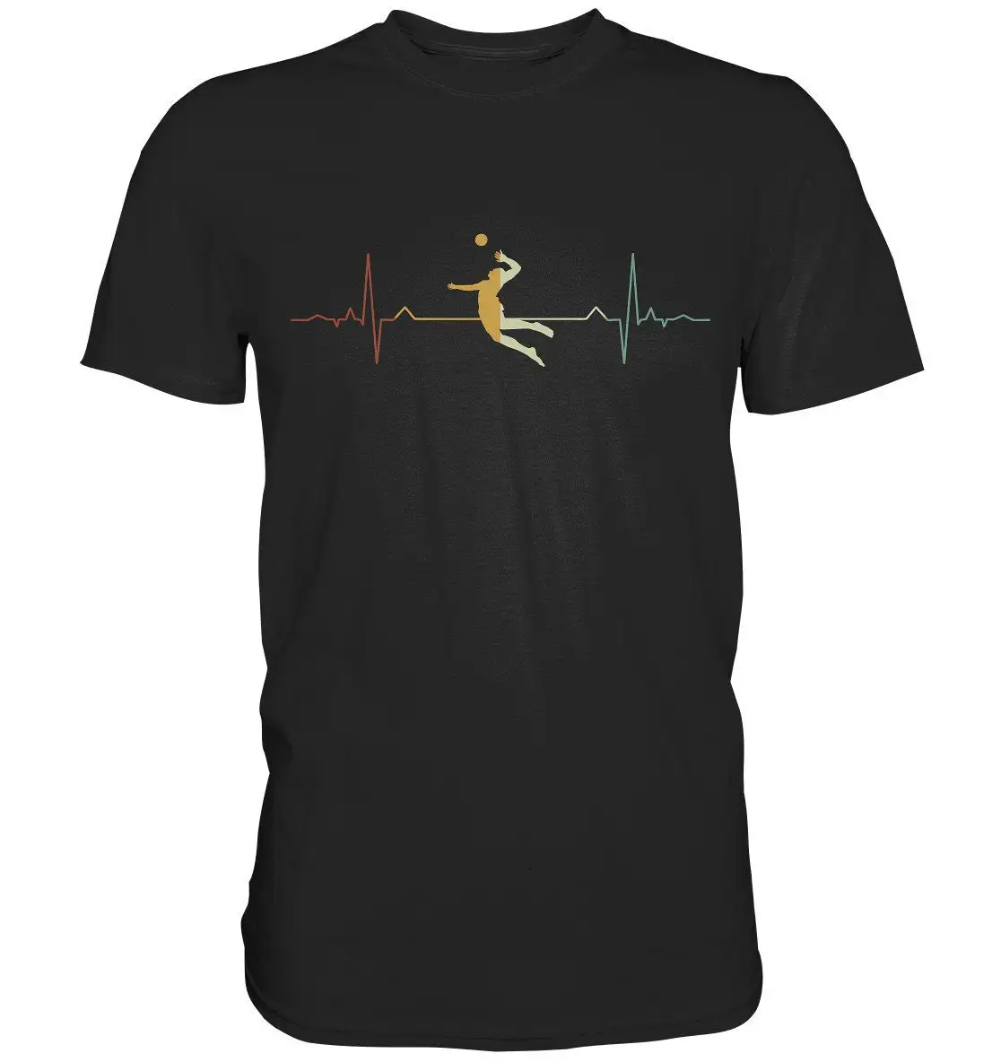 Volleyball Heartbeat Frequency Player T shirt