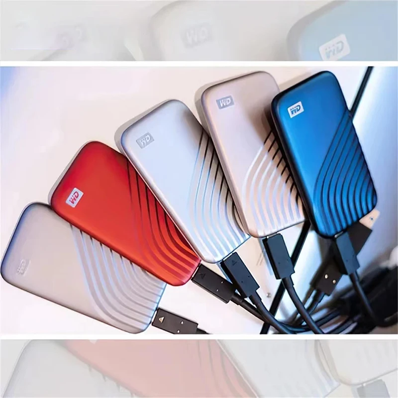 New Customization Portable SSD 500G 1TB 2TB 4TB NVMe External Portable SSD My Passport USB-C 3.2 Encrypted for Laptops