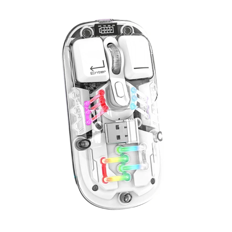 Convenient Rechargeable Mice 2.4G/Bluetooth-Compatible Mice for Work Study Dropship