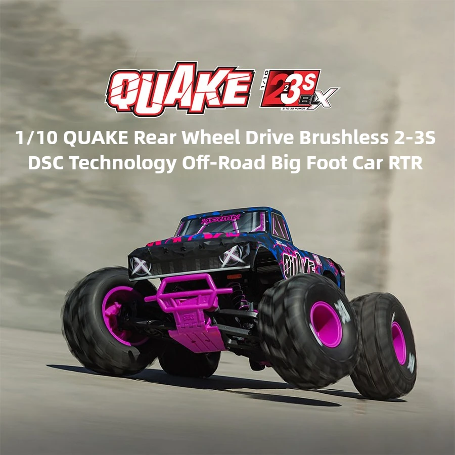 ARRMA QUAKE RC Car 1/10 2WD 2S/3S 4000KV sin escobillas RC todoterreno Monster Truck DSC coche eléctrico de Control remoto juguete para regalo