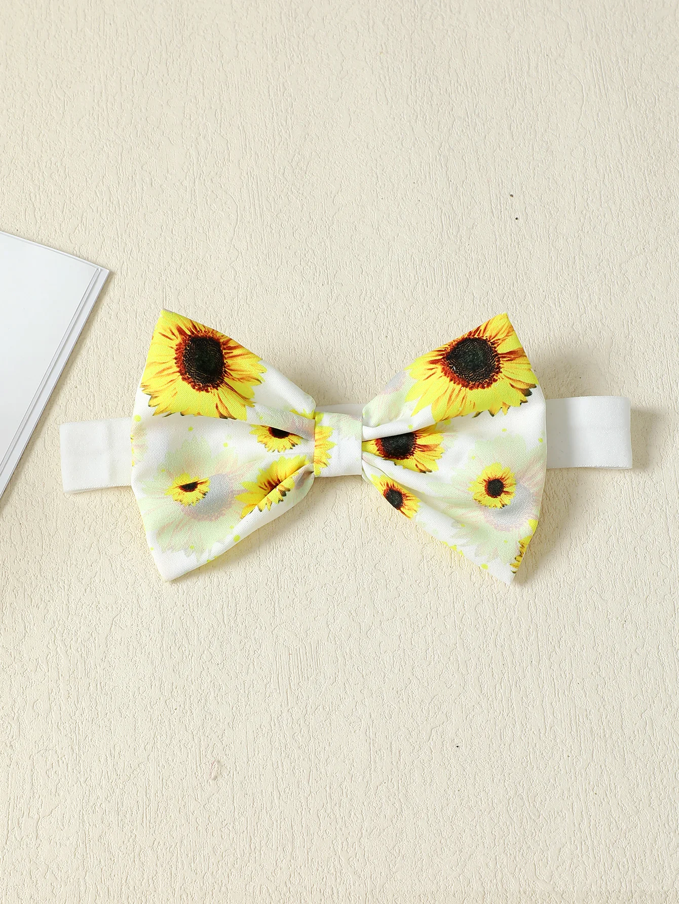 0-2 Year Old Newborn Baby Girl Summer Suspender Bow Headband Belt Sunflower Print Casual Daily Dress Baby Clothes